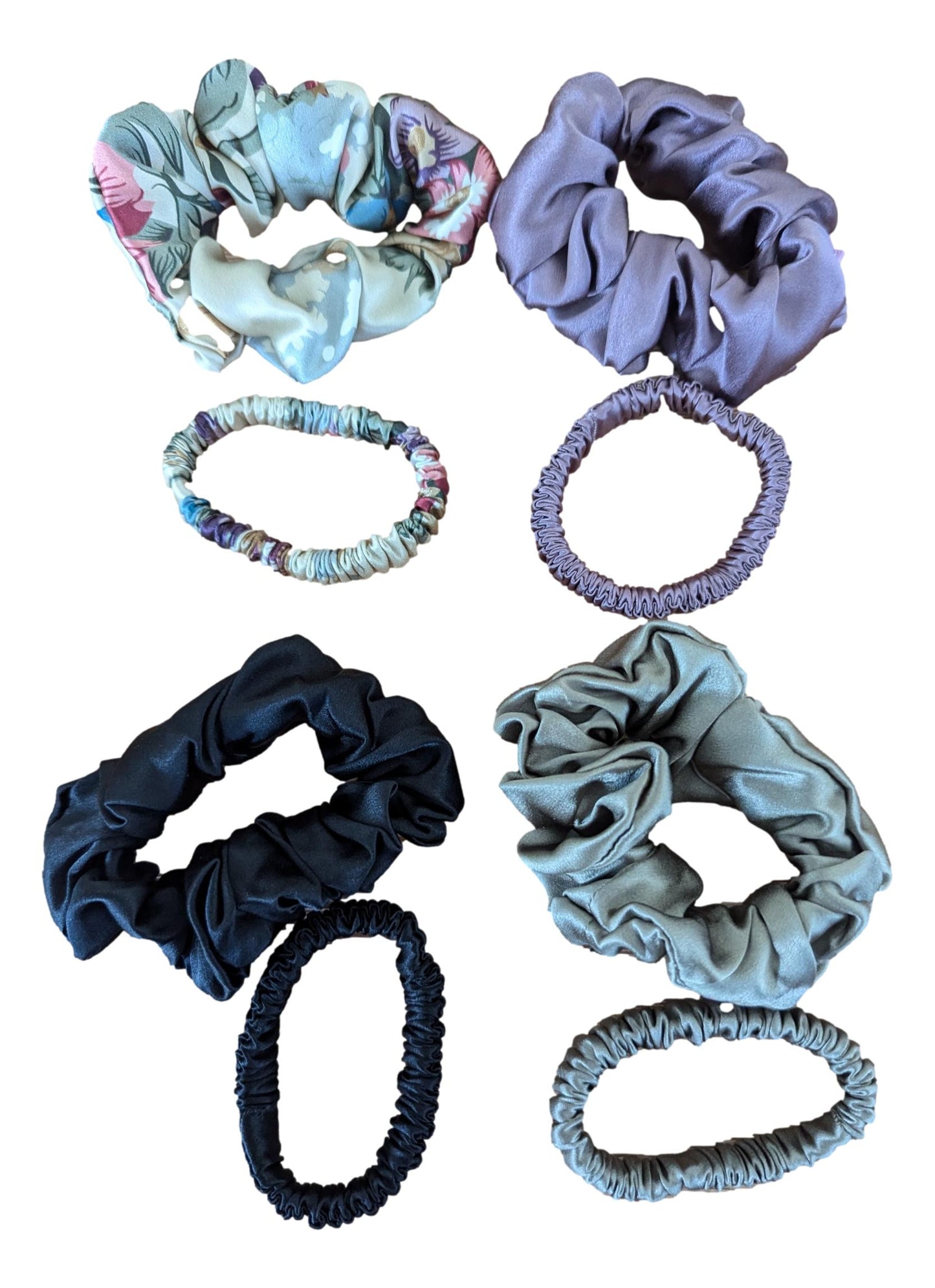 Mulberry Silk Scrunchie Mix- 2 Pack