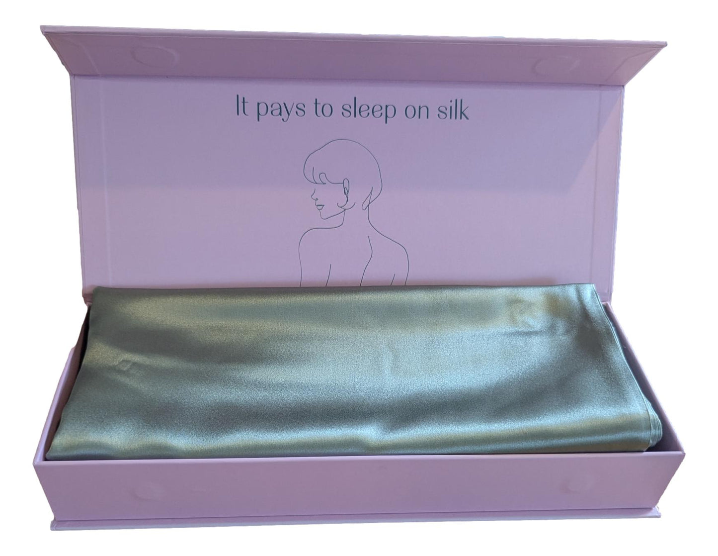 Mulberry Silk Pillowcase 22mm Pistachio Single
