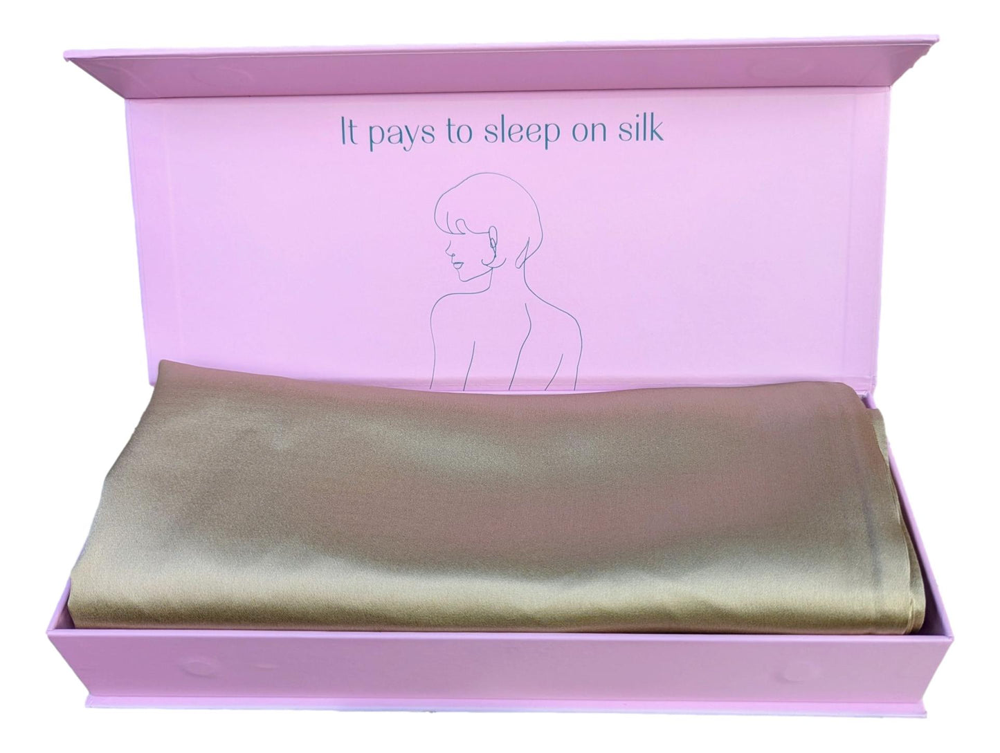 Mulberry Silk Pillowcase 19mm Hazelwood Twin