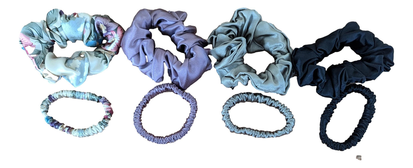 Mulberry Silk Scrunchie Mix- 2 Pack