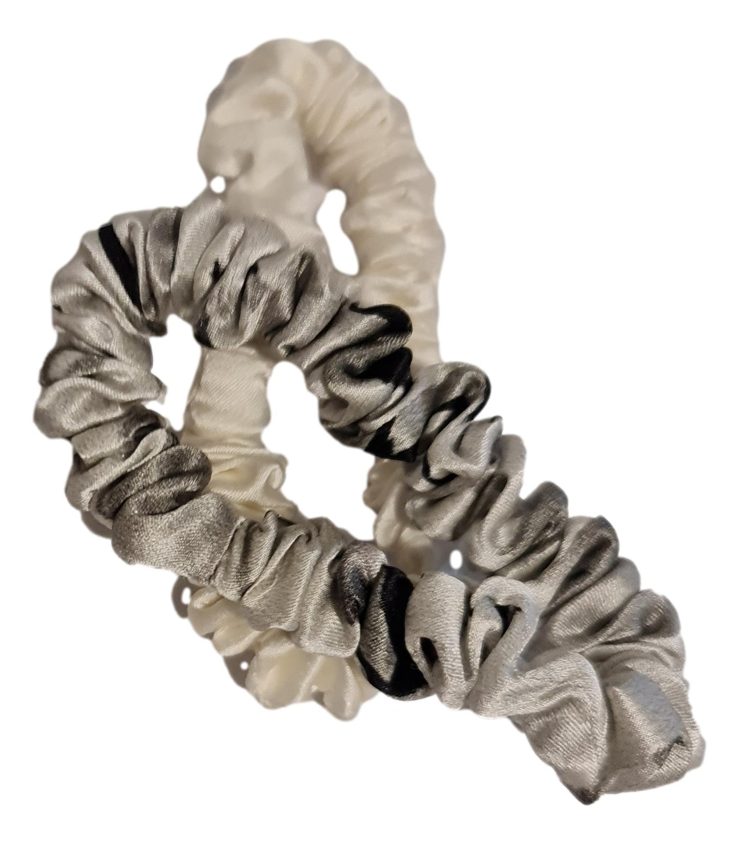 Mulberry Silk Skinny Scrunchies- 2 Pack