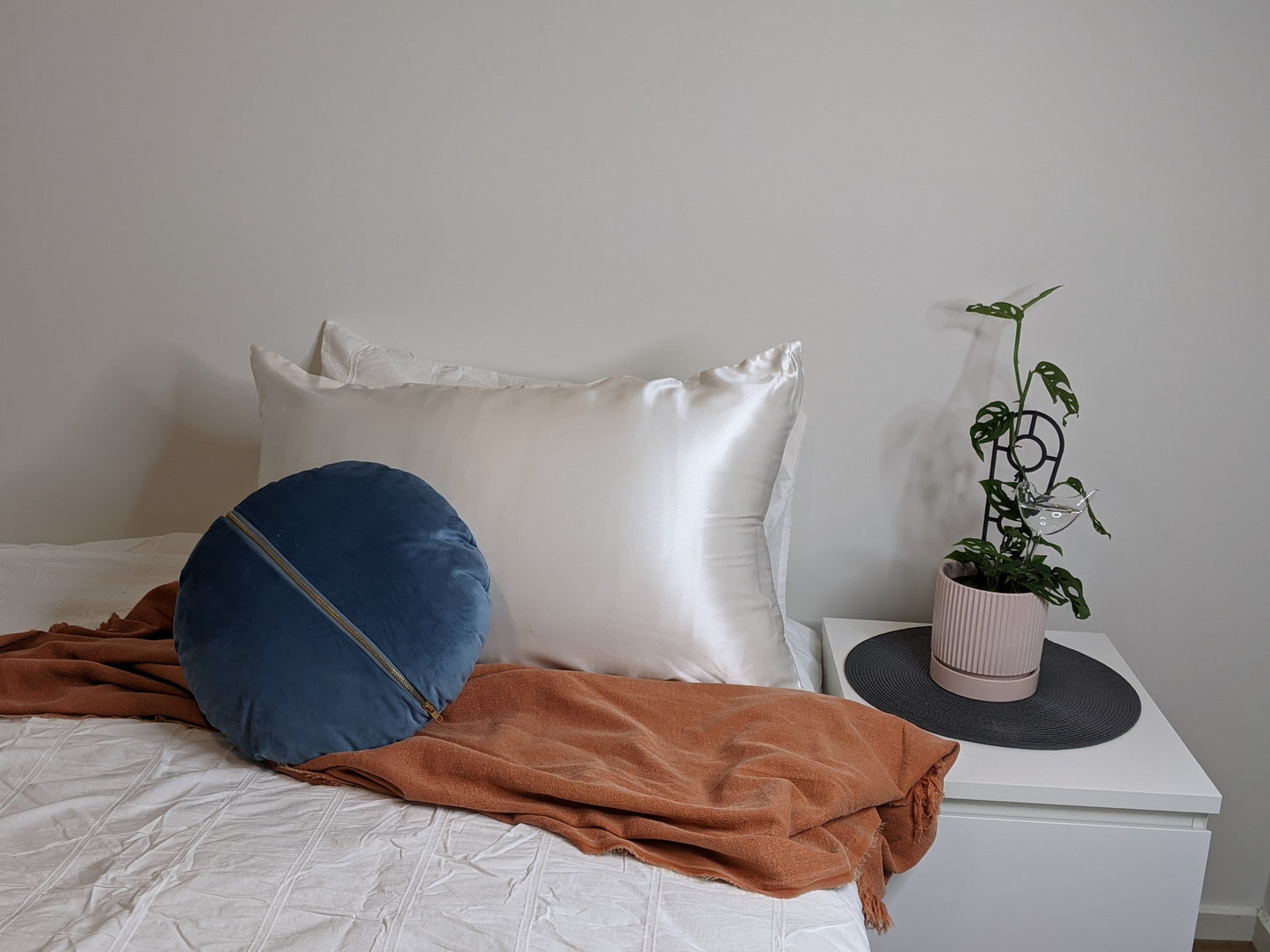 Mulberry Silk Pillowcase 22mm Chalk Twin Set