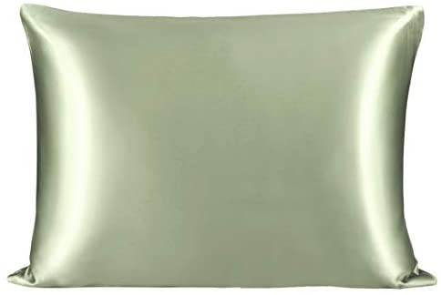 Silk Pillowcase 19mm Sage Single.