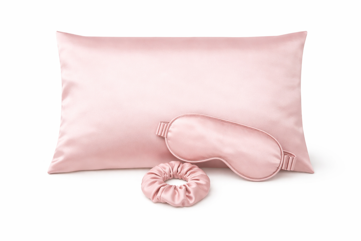 Gift Set- Silk Pillowcase, Eye Mask & Scrunchie