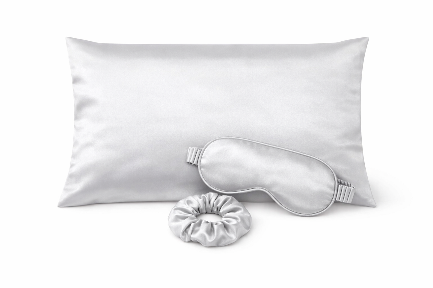Gift Set- Silk Pillowcase, Eye Mask & Scrunchie