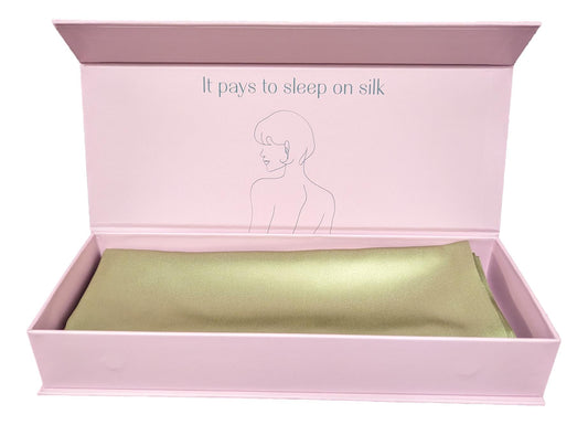 Mulberry Silk Pillowcase 19mm Sage Single