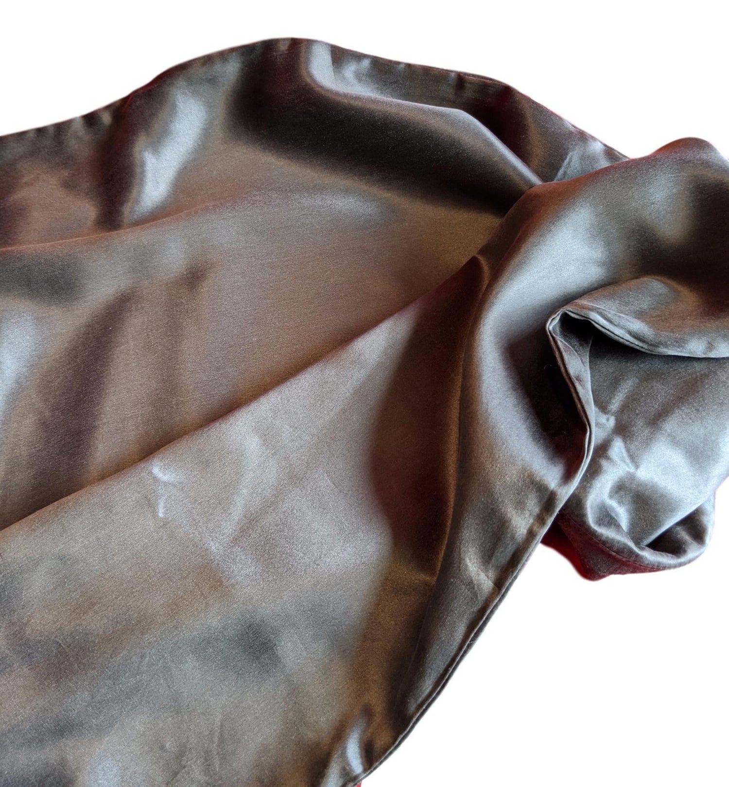Silk Pillowcase 22mm Charcoal Single.