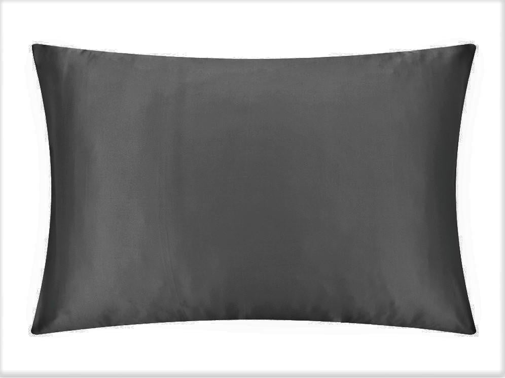 Silk Pillowcase 22mm Charcoal Single.